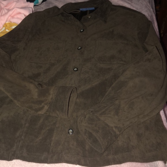 Karen Scott velvety button down BNWOT C - Picture 6 of 6